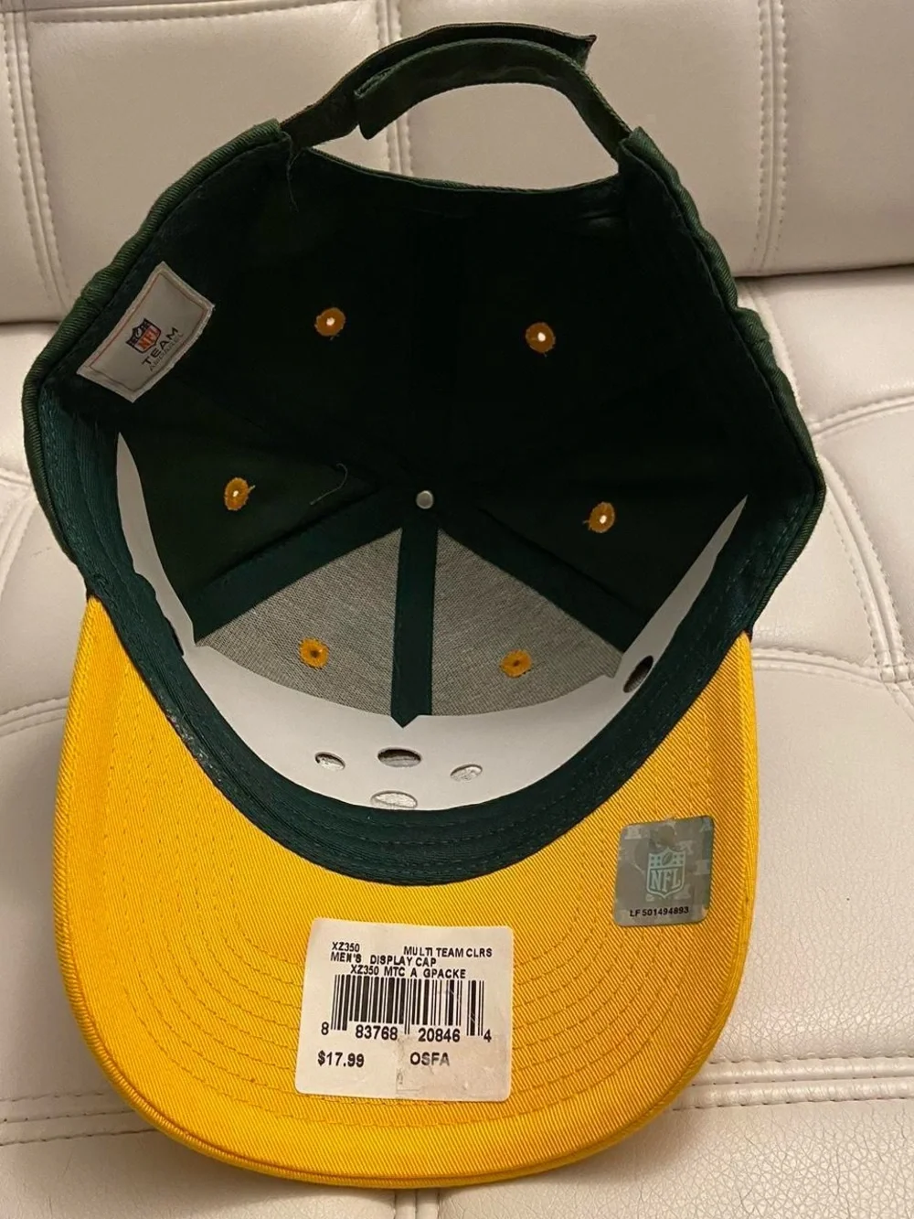 Green Bay Packers Green & Yellow Hat Brand New